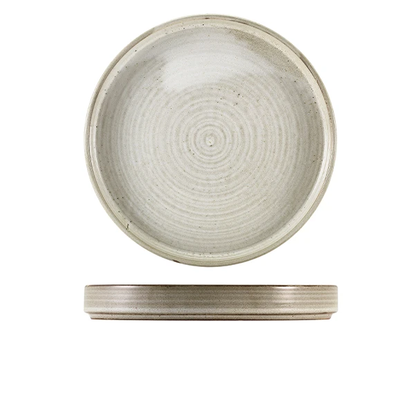 Terra Porcelain Grey Presentationstallrik 26 cm PR-PG26 by Genware color Svart
