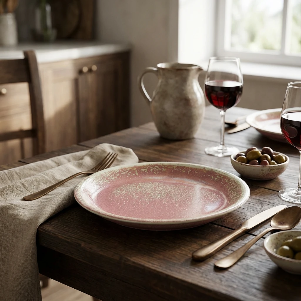 Terra Porcelain Rose Coupetallrik 27,5 cm CP-PRS27 by Genware color Svart