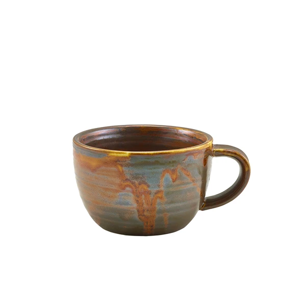 Terra Porcelain Rustic Koppar kaffekopp 22 cl / 7,75 oz CUP-PRC23 by Genware color Svart