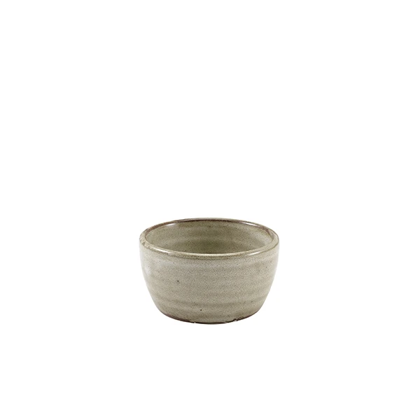 Terra Porcelain Grey Ramekin 7 cl / 2,5 oz RAM-PG2 by Genware color Svart