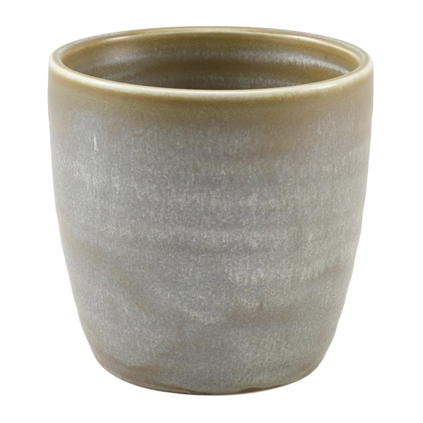 Terra Porcelain Matt Grå pommes frites-mugg 30 cl / 10,5 oz CC-PMG32 by Genware color Svart