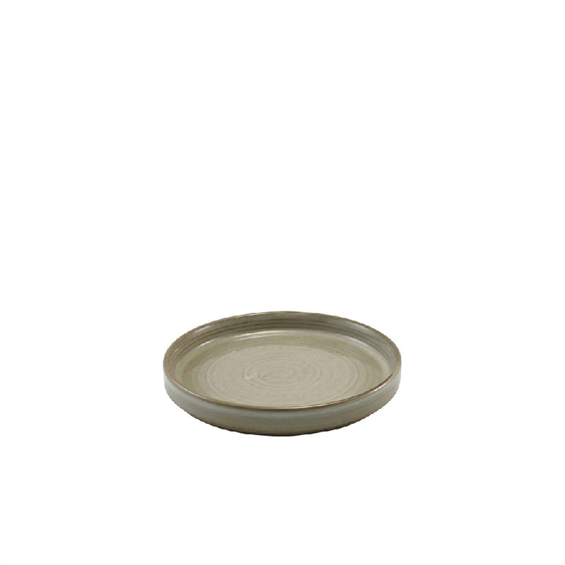 Terra Porcelain Grey Låg presentationstallrik 14 cm LP-PG14 by Genware color Svart