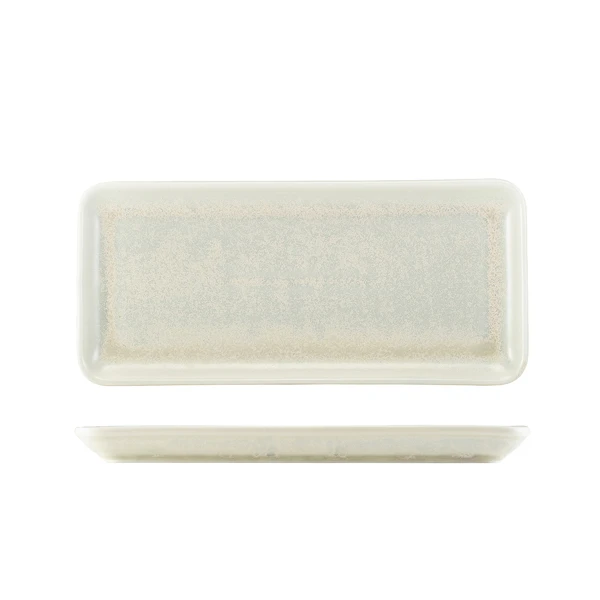 Terra Porcelain Pearl Smalt rektangulärt fat 31 x 14 cm NR-PPL30 by Genware color Svart