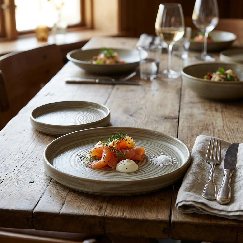 Terra Porcelain Matt Grå presentationsfat 18 cm PR-PMG18 by Genware color Svart