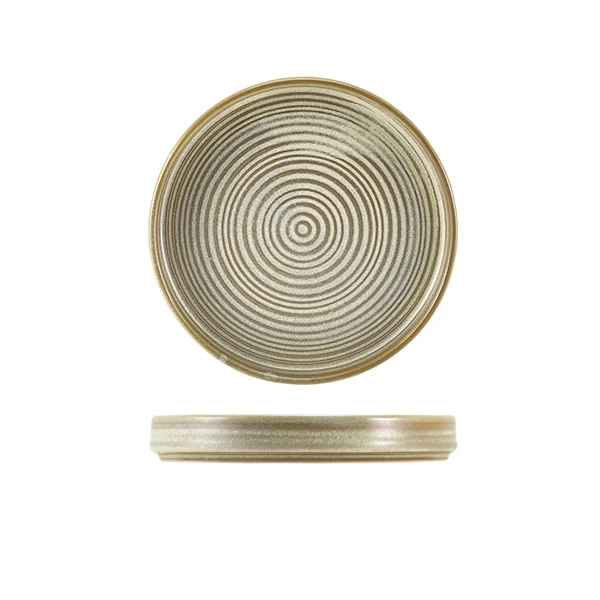 Terra Porcelain Matt Grå presentationsfat 18 cm PR-PMG18 by Genware color Svart