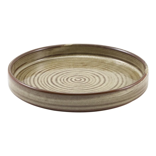 Terra Porcelain Grey Presentationstallrik 18 cm PR-PG18 by Genware color Svart