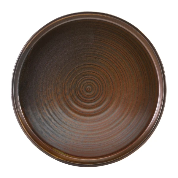 Terra Porcelain Rustic Koppar presentationsfat 26 cm PR-PRC26 by Genware color Svart