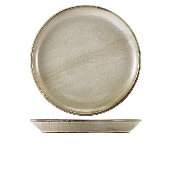 Terra Porcelain Grey Coupetallrik 30,5 cm CP-PG30 by Genware color Svart