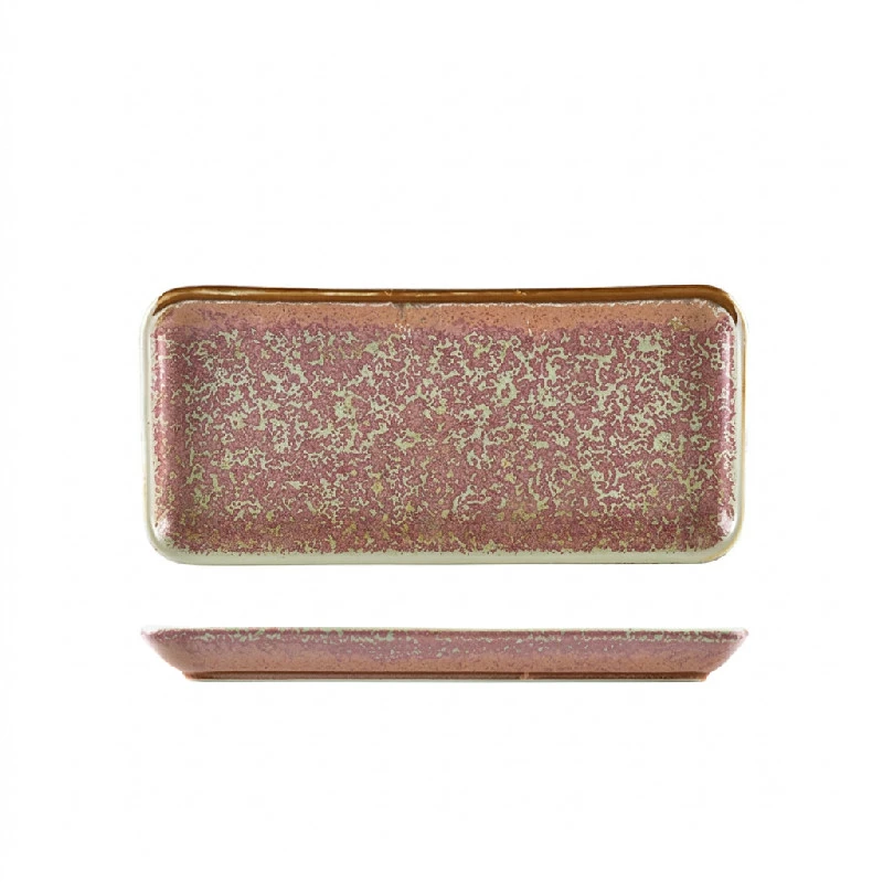 Terra Porcelain Rose smalt rektangulärt fat 27 x 12,5 cm NR-PRS27 by Genware color Svart