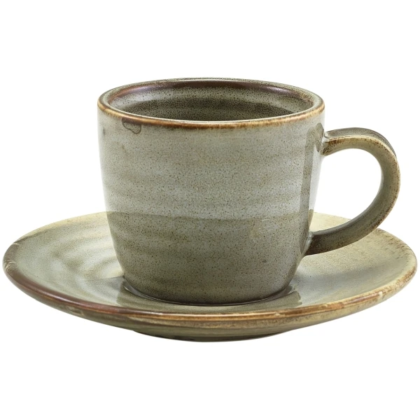 Terra Porcelain Grey Fat 11,5 cm SCR-PG11 by Genware color Svart