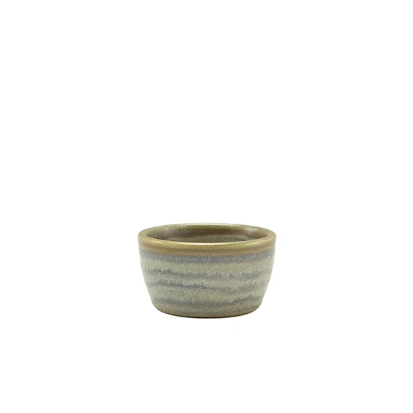 Terra Porcelain Mattgrå Ramekin 45ml/1,5oz RAM-PMG1 by Genware color Svart