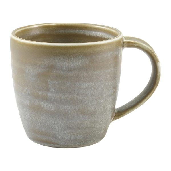Terra Porcelain Matt Grå mugg 30cl/10,5oz MUG-PMG32 by Genware color Svart