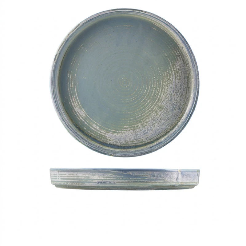Terra Porcelain Seafoam Presentationstallrik 26 cm PR-PSF26 by Genware color Svart