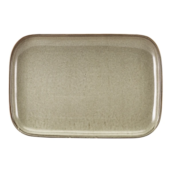 Terra Porcelain Grey Rektangulärt uppläggningsfat 34,5 x 23,5 cm RP-PG34 by Genware color Svart