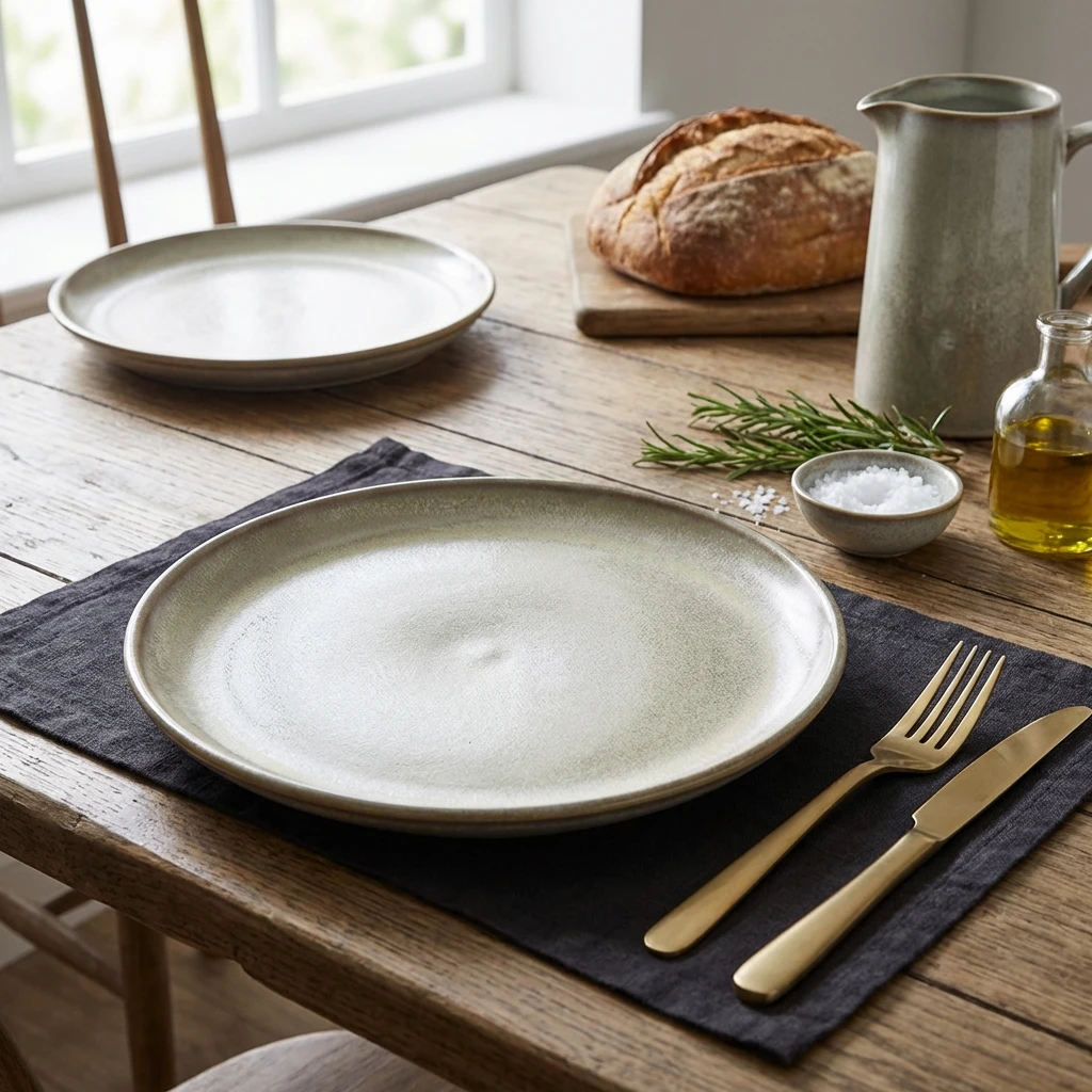 Terra Porcelain Matt Grå Coupetallrik 27,5 cm CP-PMG27 by Genware color Svart