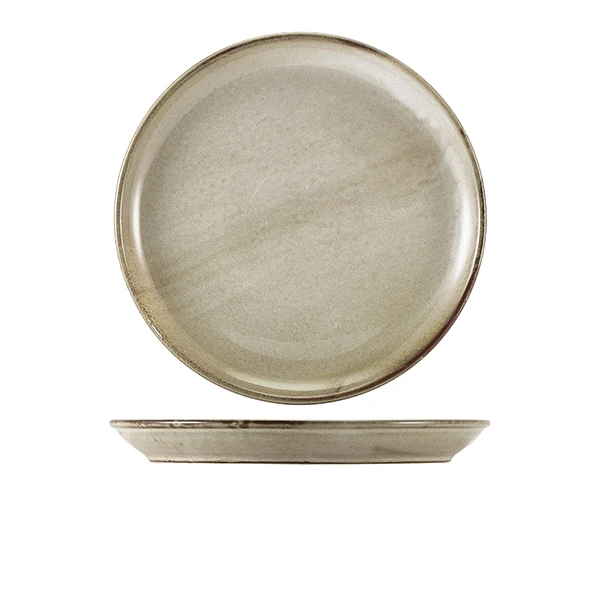 Terra Porcelain Grey Coupetallrik 27,5 cm CP-PG27 by Genware color Svart