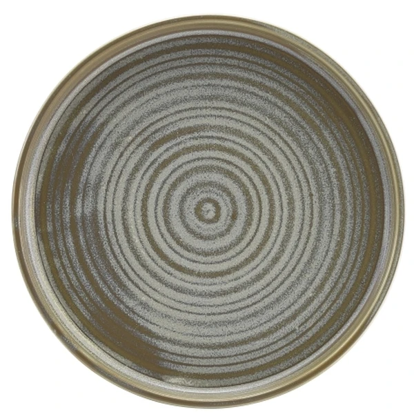 Terra Porcelain Matt Grå låg presentationstallrik 21 cm LP-PMG21 by Genware color Svart