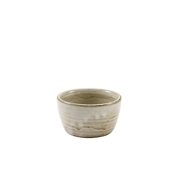Terra Porcelain Grey Ramekin 13 cl / 4,5 oz RAM-PG4 by Genware color Svart