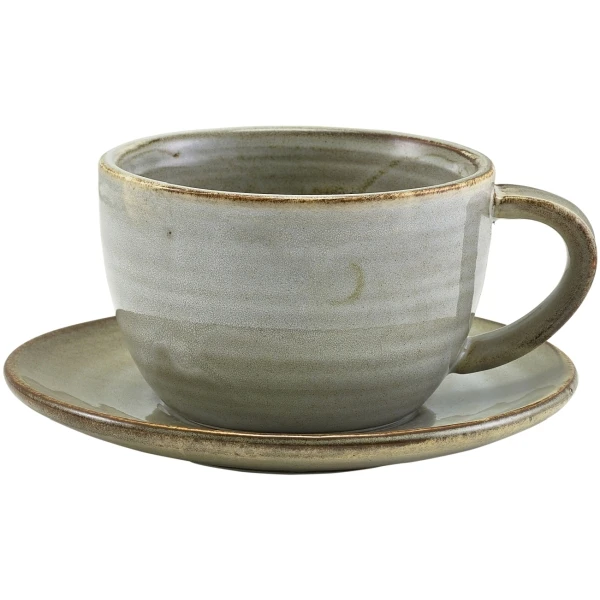 Terra Porcelain Grey Fat 14,5 cm SCR-PG14 by Genware color Svart