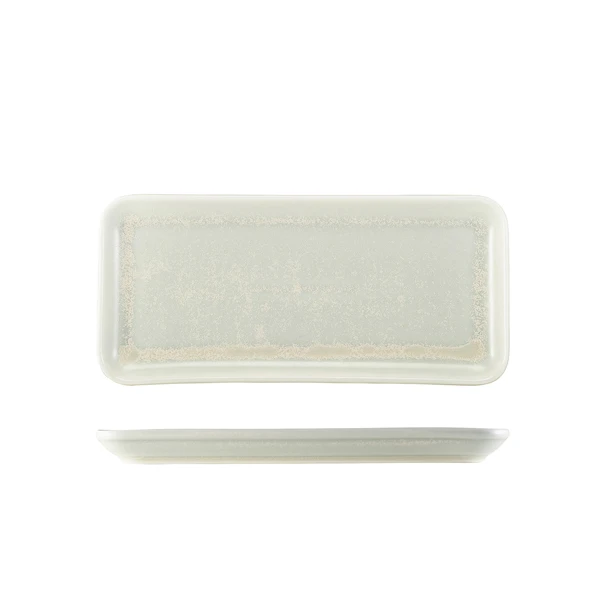 Terra Porcelain Pearl Smalt rektangulärt fat 27 x 12,5 cm NR-PPL27 by Genware color Svart