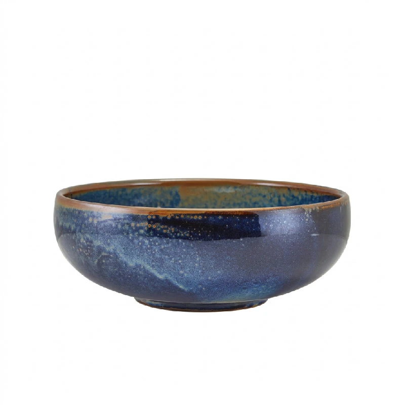 Terra Porcelain Aqua Blå Maven Skål 20 cm BB-PBL20 by Genware color Svart