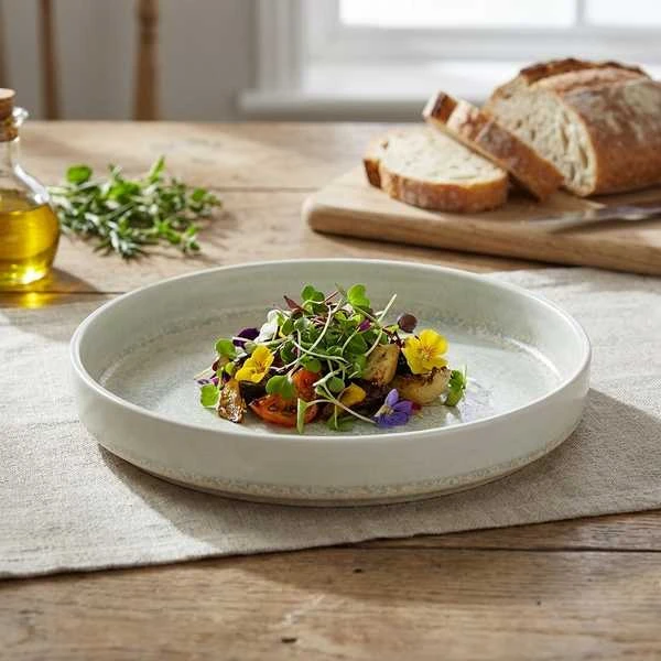 Terra Porcelain Pearl Presentationsfat 20,5 cm PR-PPL21 by Genware color Svart