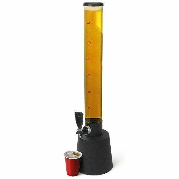 Öltorn 3 Liter i Klar Plast 9476 by Drink color Svart