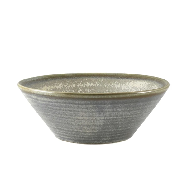 Terra Porcelain Matt Grå konisk skål 16 cm CN-PMG16 by Genware color Svart