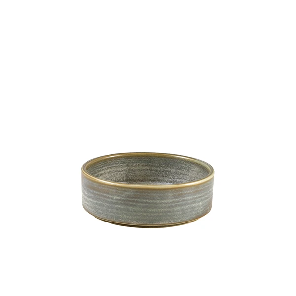 Terra Porcelain Matt Grå presentationsskål 13 cm PB-PMG13 by Genware color Svart