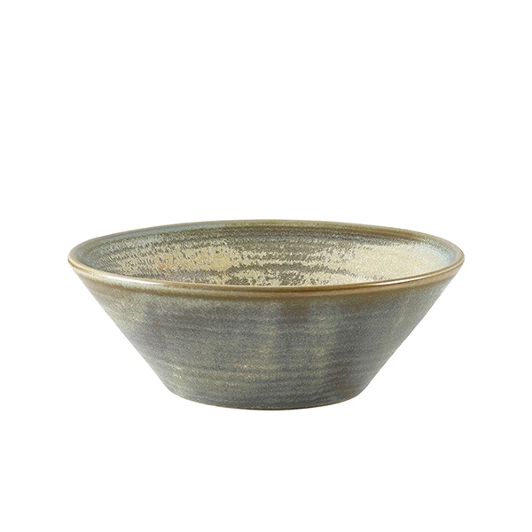 Terra Porcelain Matt Grå konisk skål 14 cm CN-PMG14 by Genware color Svart