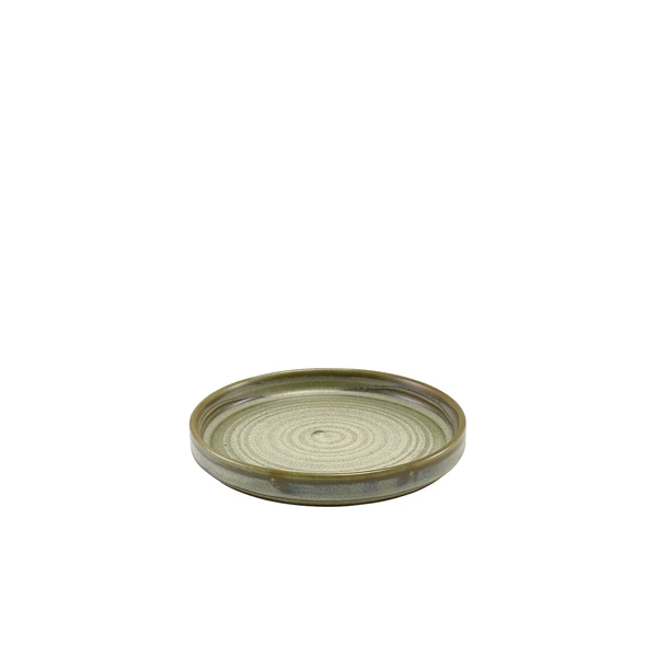 Terra Porcelain Matt Grå låg presentationstallrik 14 cm LP-PMG14 by Genware color Svart