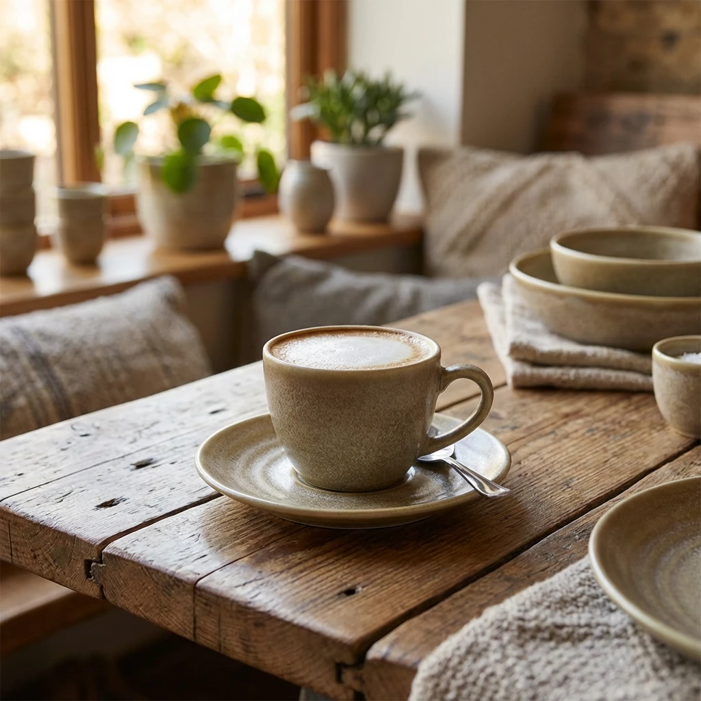 Terra Porcelain Matt Grå kaffefat 11,5 cm SCR-PMG11 by Genware color Svart