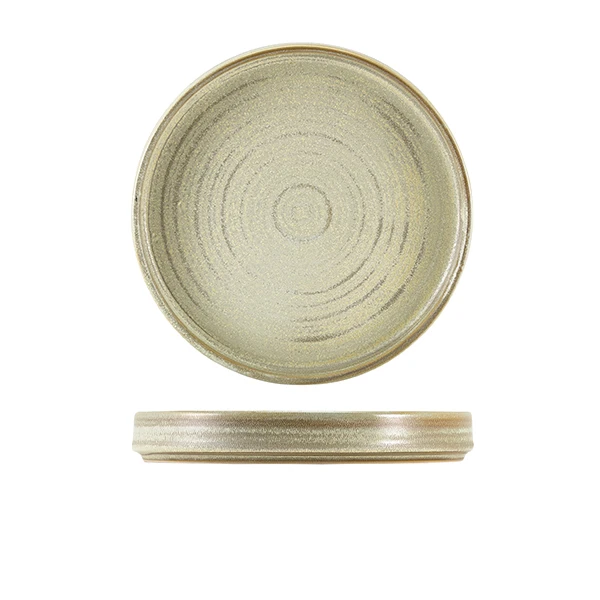 Terra Porcelain Matt Grå presentationsfat 20,5 cm PR-PMG21 by Genware color Svart