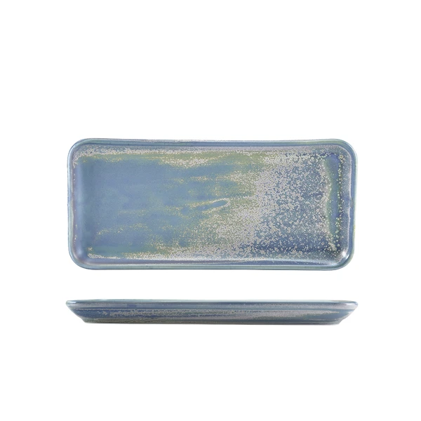 Terra Porcelain Seafoam smalt rektangulärt fat 27 x 12,5 cm NR-PSF27 by Genware color Svart