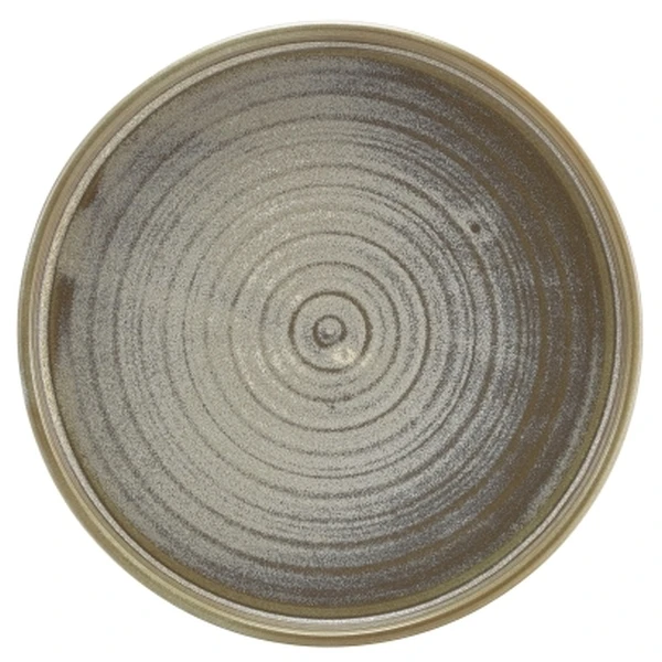 Terra Porcelain Matt Grå låg presentationstallrik 18 cm LP-PMG18 by Genware color Svart