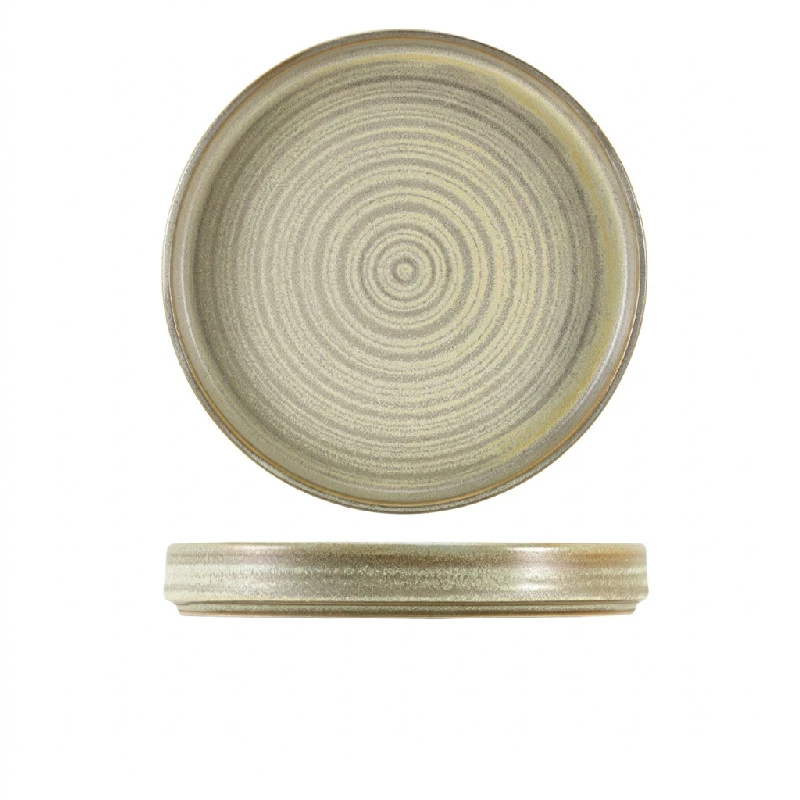 Terra Porcelain Matt Grå serveringsfat 26 cm PR-PMG26 by Genware color Svart