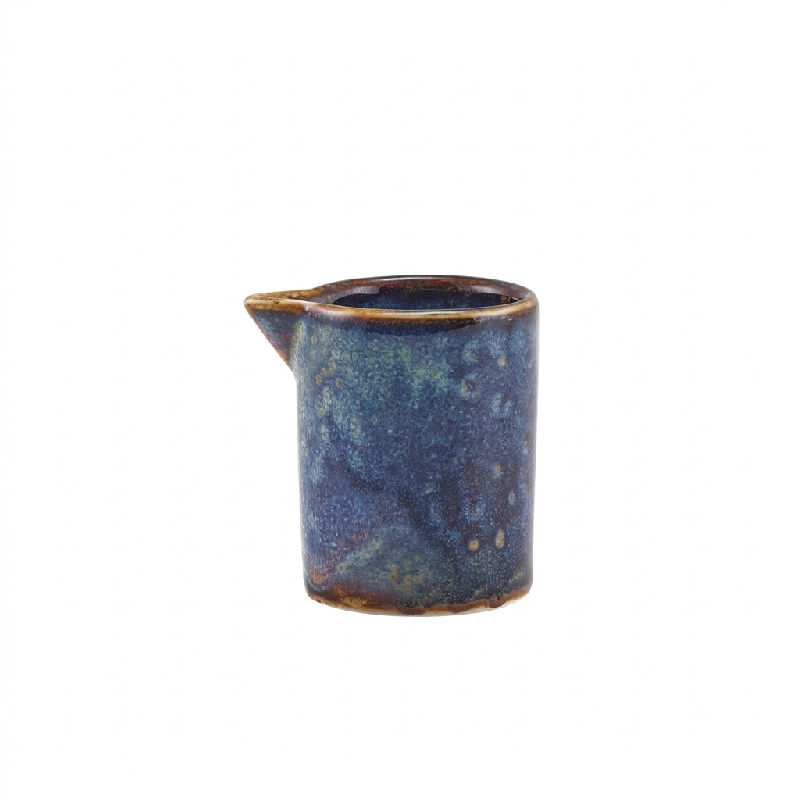 Terra Porcelain Aqua Blå kanna med raka sidor 5 cl / 1,75 oz SJ-PBL5 by Genware color Svart