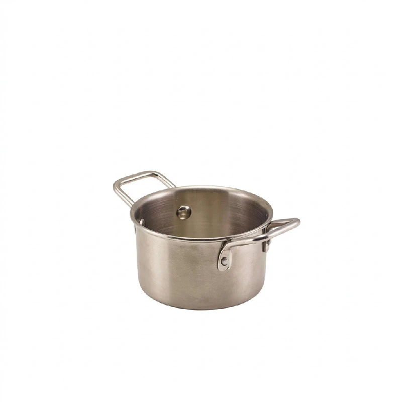 GenWare Mini Kastrull i Rostfritt Stål 10 x 5,8 cm MSCD10 by Genware color Svart