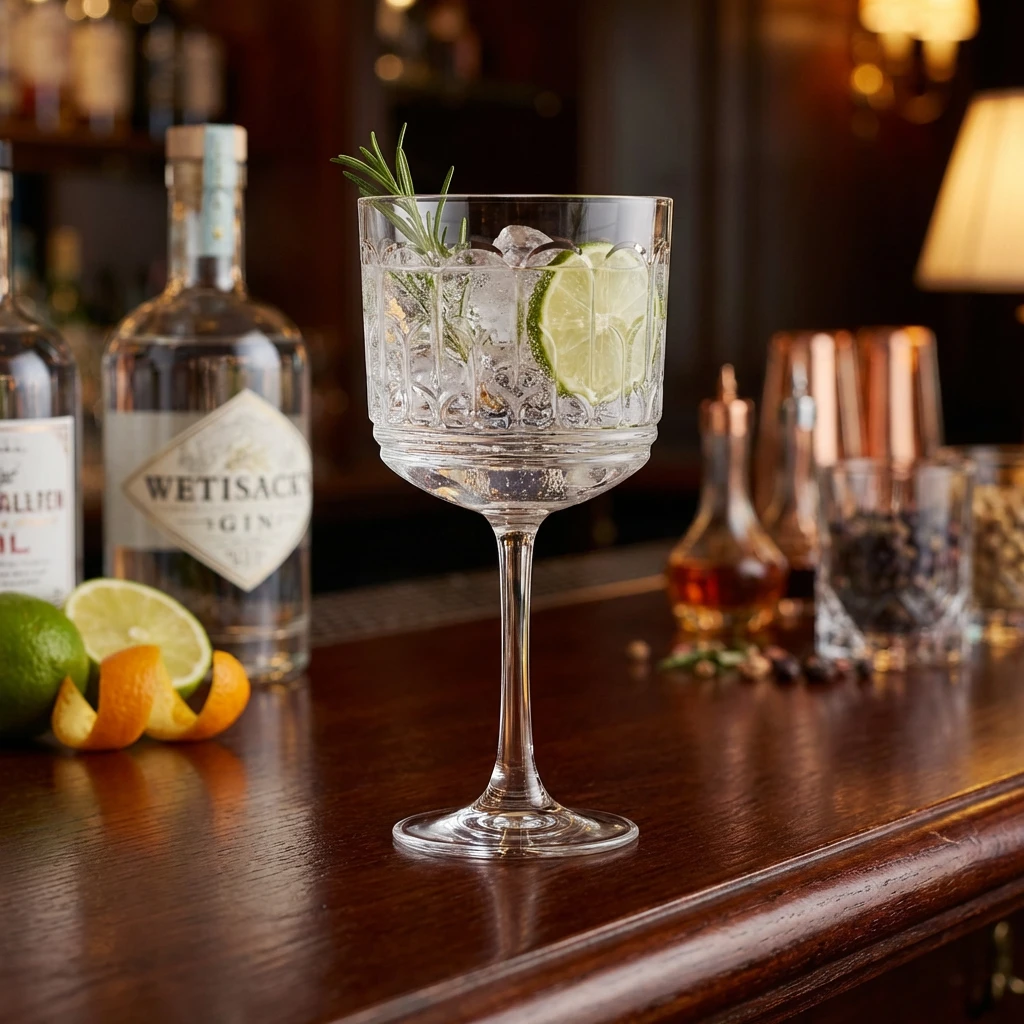 Archie Gin Cocktailglas 47cl/16,5oz ARH747KF by Genware color Svart