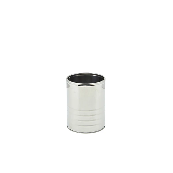 Stainless Steel Can 11 cm i diameter x 14,5 cm SSC11 by Genware color Svart