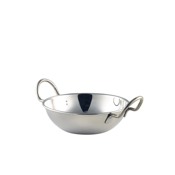 Baltiskål i rostfritt stål 13 cm (5") med handtag BD13 by Genware color Svart