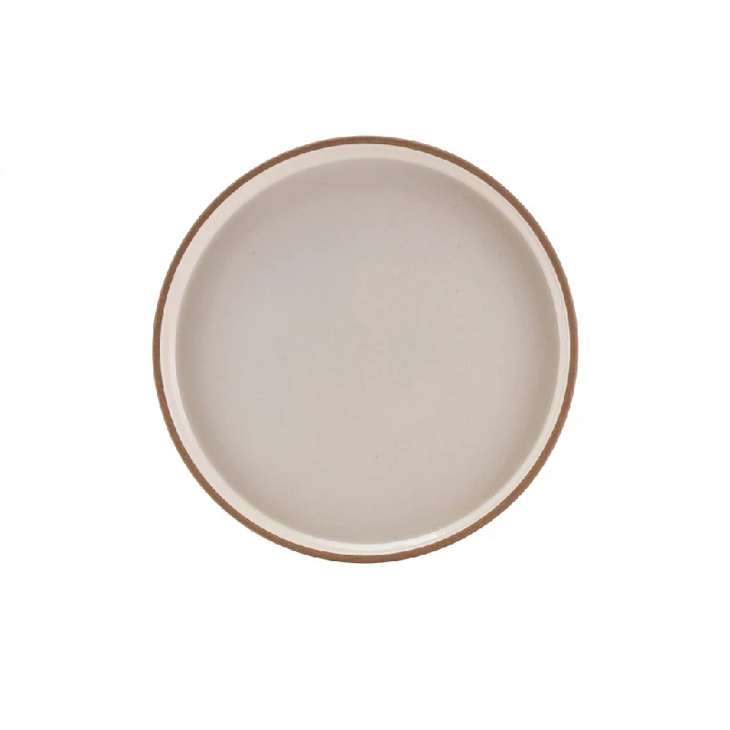 GenWare Kava White presentationstallrik i stengods 25 cm LPR-KW25 by Genware color Svart
