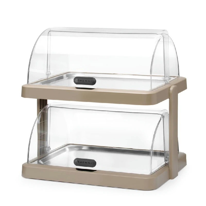 Hendi UNIQ Roll-top Kyldisplay Duo Beige 871959 by Hendi color Svart