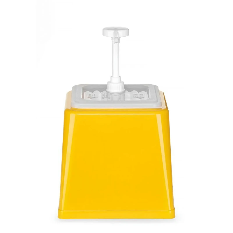 Hendi Såsdispenser med pump Gul Plast 2L 203538 by Hendi color Svart