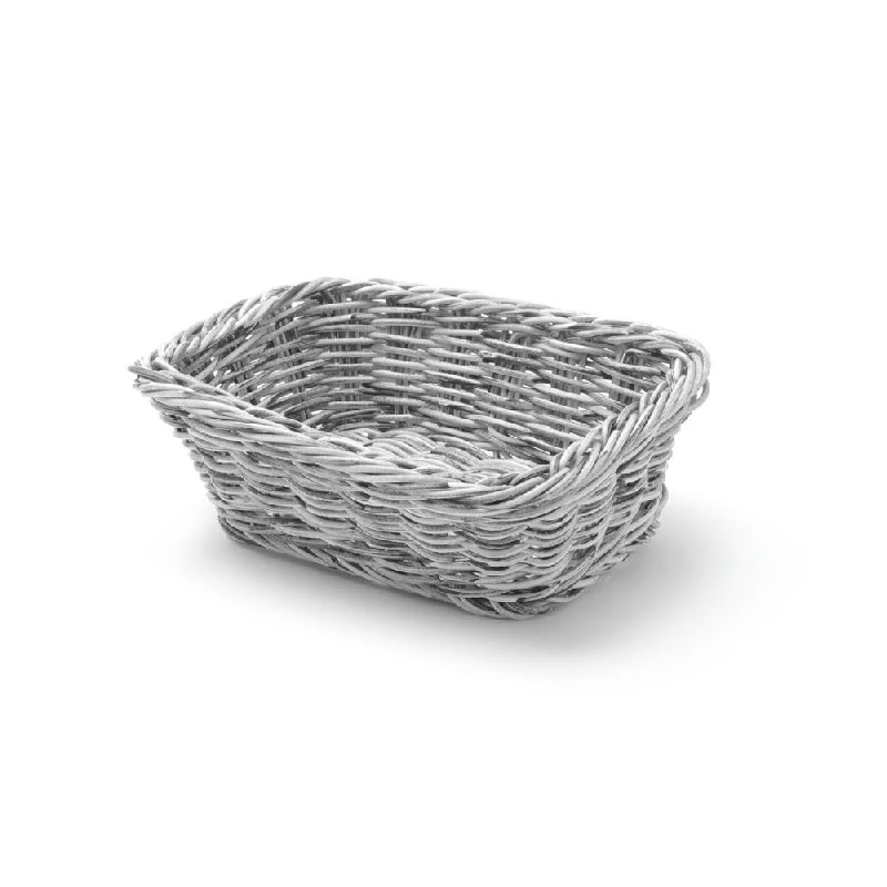 Hendi Brödkorg Ljusgrå Plastfläta 19x13 cm 426784 by Hendi color Svart