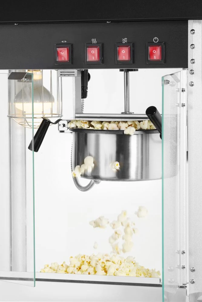 Hendi Popcornmaskin Svart Metall och Glas 282762 by Hendi color Svart