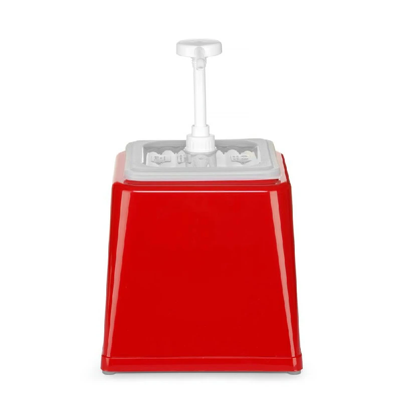 Hendi Såsdispenser med pump Röd Plast 203521 by Hendi color Svart