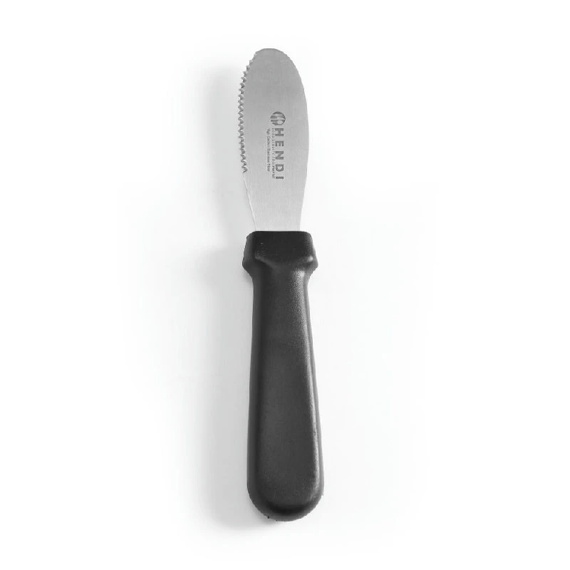 Hendi Smörkniv med Tandat Blad Svart Handtag 855768 by Hendi color Svart