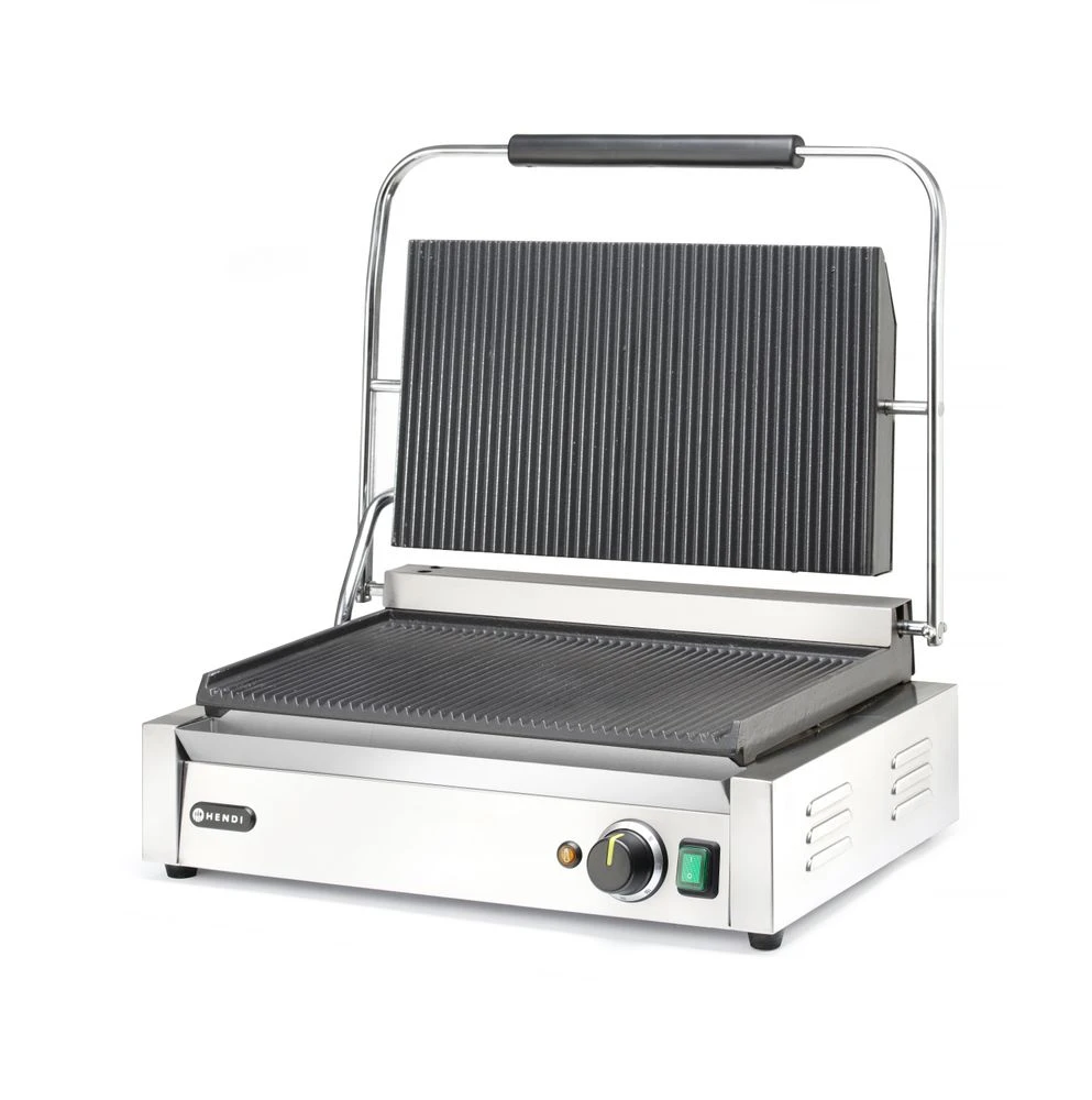 Hendi Panini Grill XL Kontaktgrill Metall 263624 by Hendi color Svart