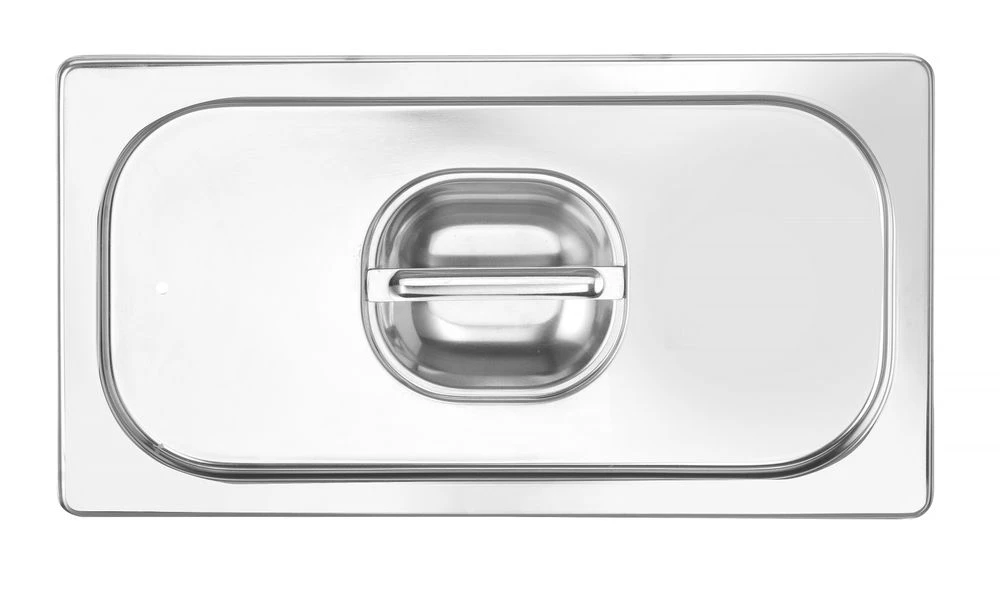 Hendi GN-lock med Silikonkant Lufttätt 1/3 Rostfritt Stål 802632 by Hendi color Svart